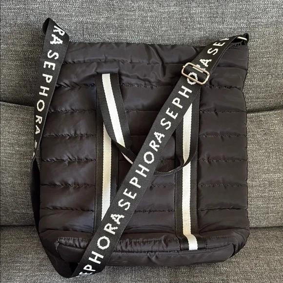 crossbody bag sephora handbags Sephora Bags Sephora Black Quilted Bag Poshmark